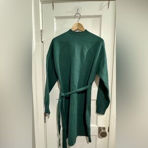 Boden Forest Green Belted Sweater Dress | Size 12